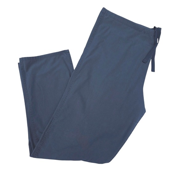 Landau Scrub Pants Unisex Large Gray Drawstring Back Pocket Nurse Uniform - Picture 1 of 5